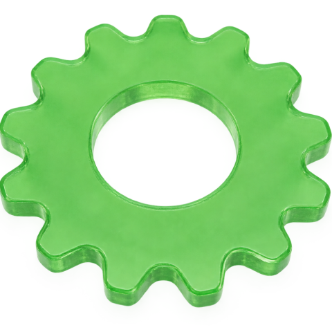 Eje garganta sup. elev. de mies (3) piñones “soldados” John Deere