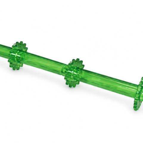 Eje garganta sup. elev. de mies (4) piñones “soldados” John Deere