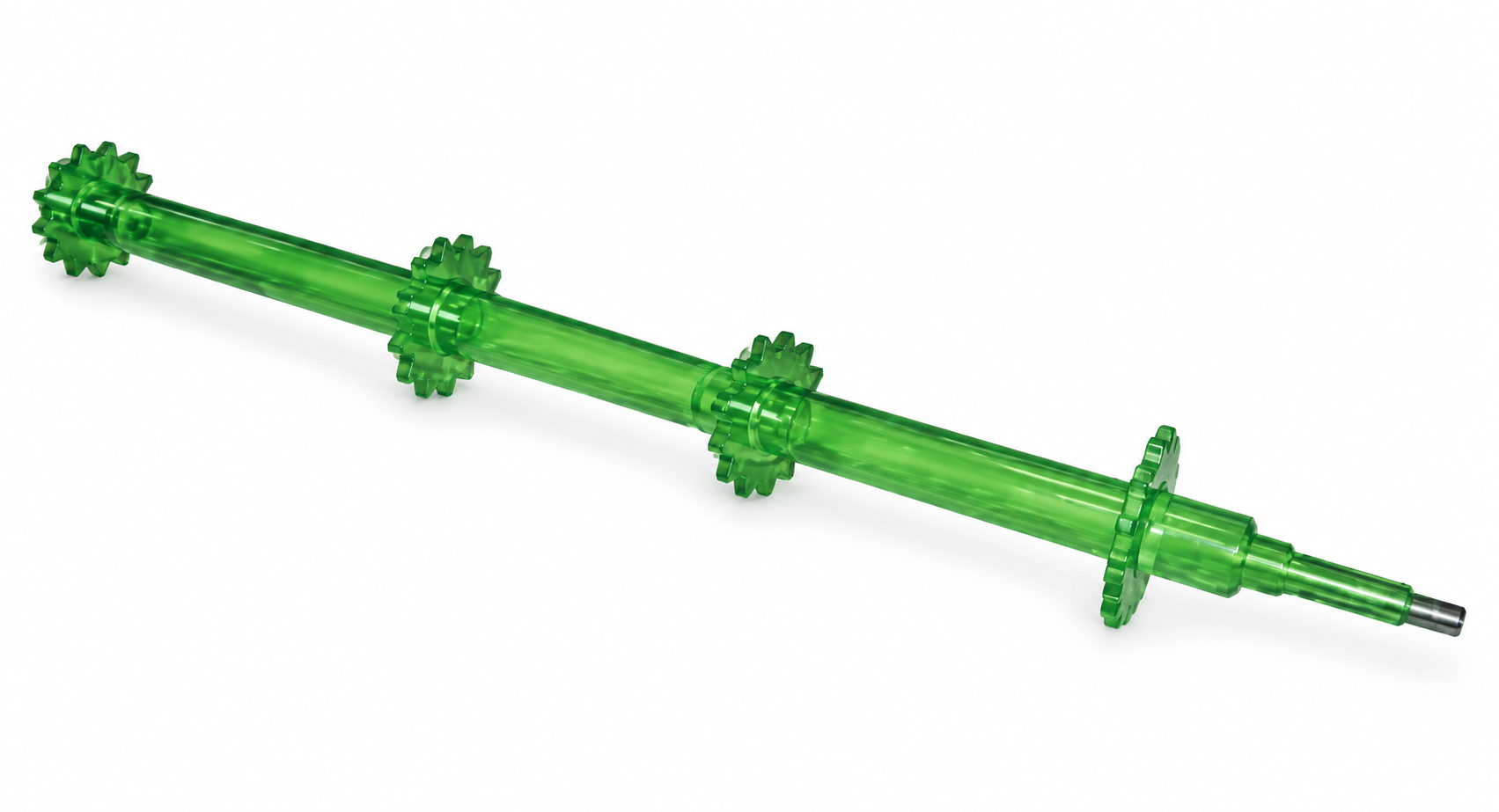 Eje garganta sup. elev. de mies (4) piñones “soldados” John Deere