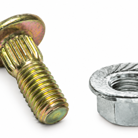 Tornillo estriado c/r c/tuerca con arandela New Holland