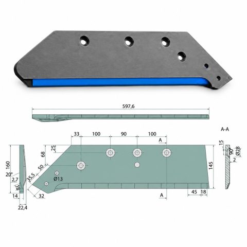 GRANIT ENDURANCE CARBIDE Reja de puntas intercambiables 16″