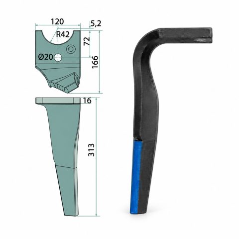 GRANIT ENDURANCE Carbide Púa de grada rotativa