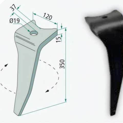 GRANIT Púa de grada rotativa